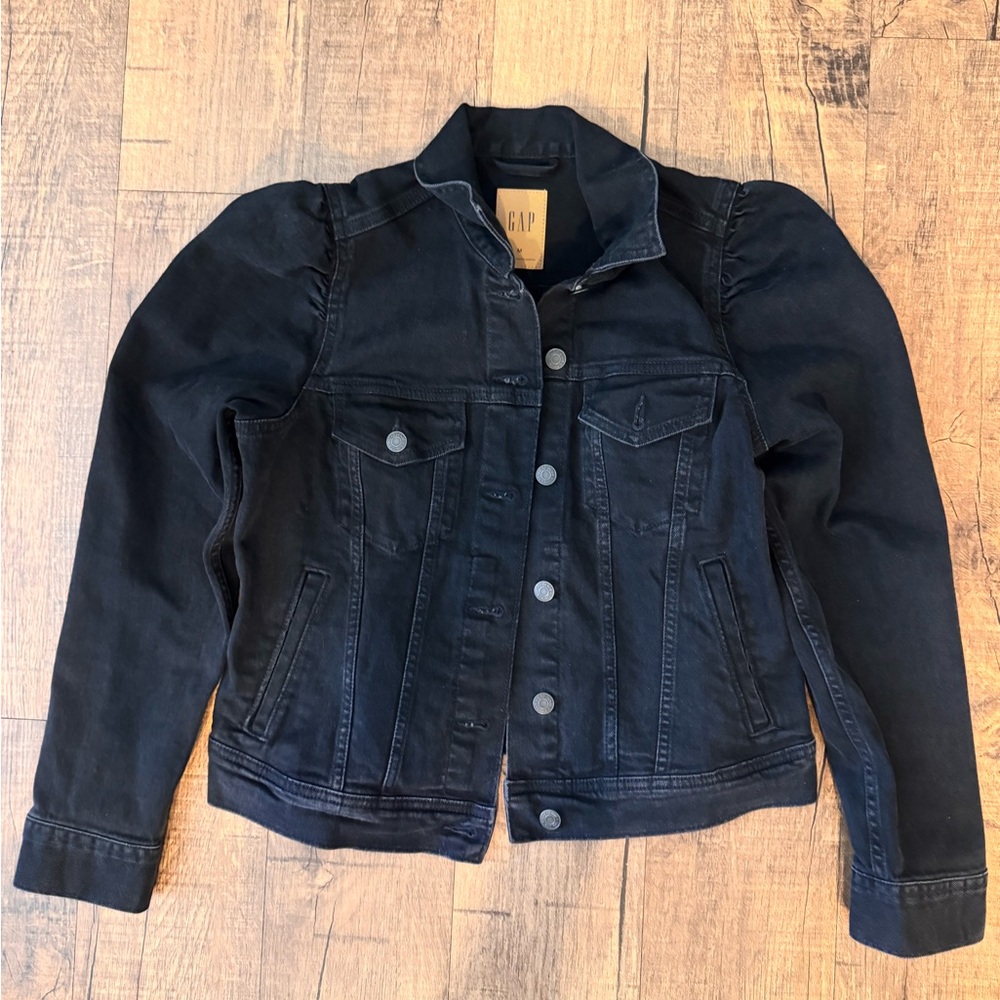 GAP Black Denim Jacket - Picture 3 of 5